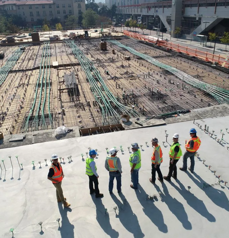 Men on a construction site